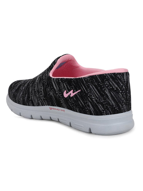 FABIA Black Women's Walking Shoes